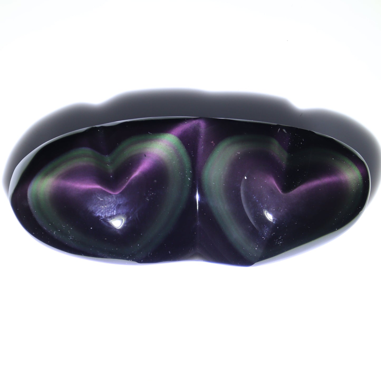 Rainbow Obsidian Heart Pairs Set of 8 - Expert Wholesale and Supplier of Wholesale Crystals & Bulk Gemstones, ["Hearts","Mexico","Rainbow Obsidian"]