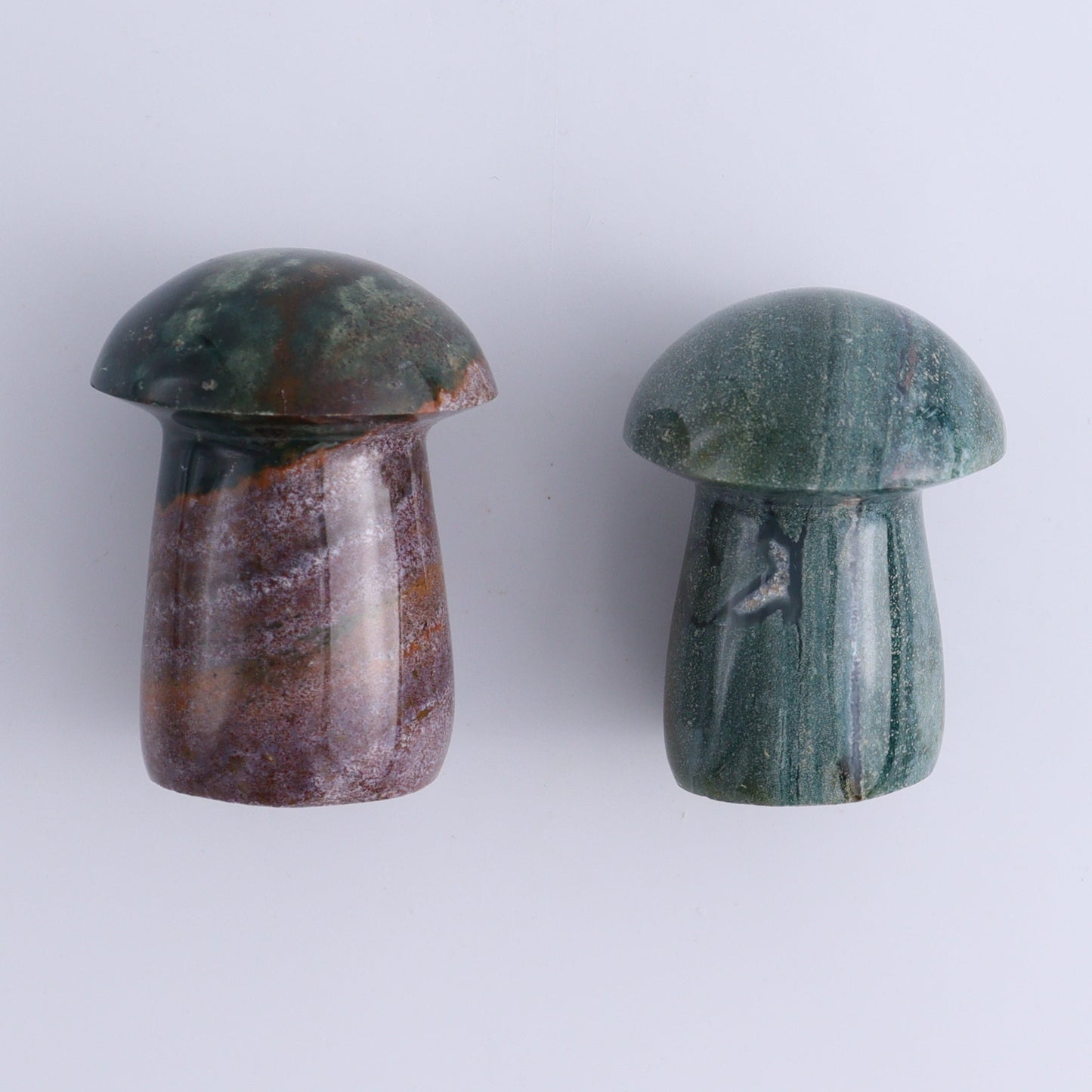 Ocean Jasper Mushrooms Set of 7 - Expert Wholesale and Supplier of Wholesale Crystals & Bulk Gemstones, ["jasper","Madagascar","Mushrooms","Ocean Jasper"]