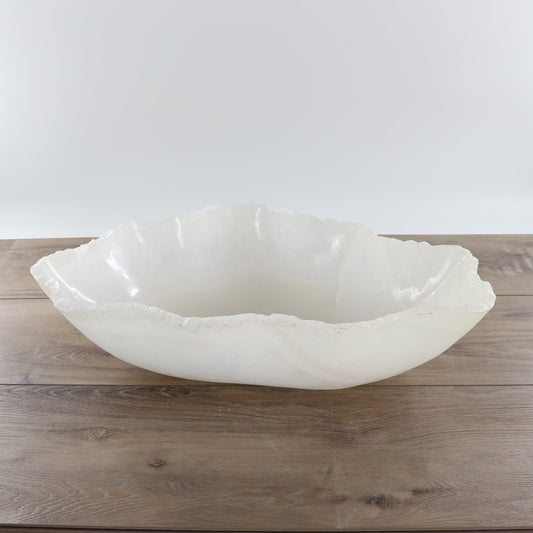 Mexican Onyx/Calcite Bowl 19" - Expert Wholesale and Supplier of Wholesale Crystals & Bulk Gemstones, ["Bowls","Calcite","Mexico","onyx"]