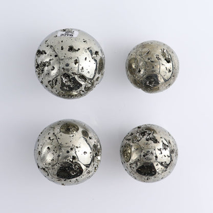 Pyrite Spheres Set of 4