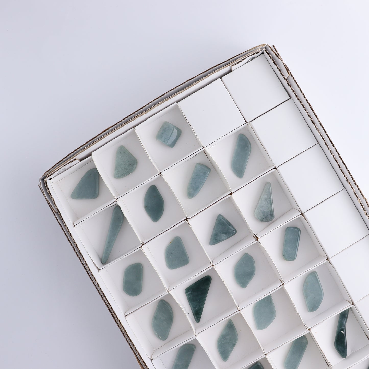Jadeite Cabs Flats Set of 27 - Expert Wholesale and Supplier of Wholesale Crystals & Bulk Gemstones, ["Cabs","jadeite"]