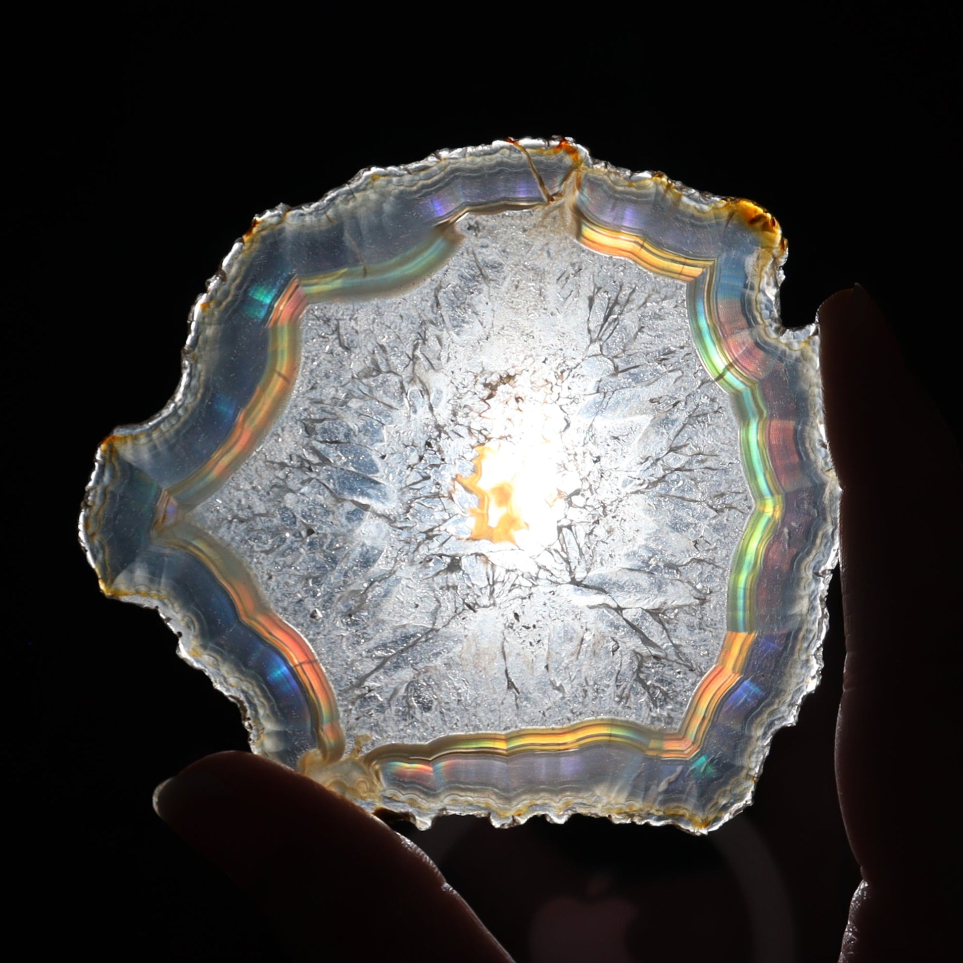 Iris Agate Slices Set of 6 - Expert Wholesale and Supplier of Wholesale Crystals & Bulk Gemstones, ["Agate","Iris Agate","Slices and Slabs"]
