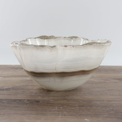 Mexican Onyx/Calcite Bowl 12"