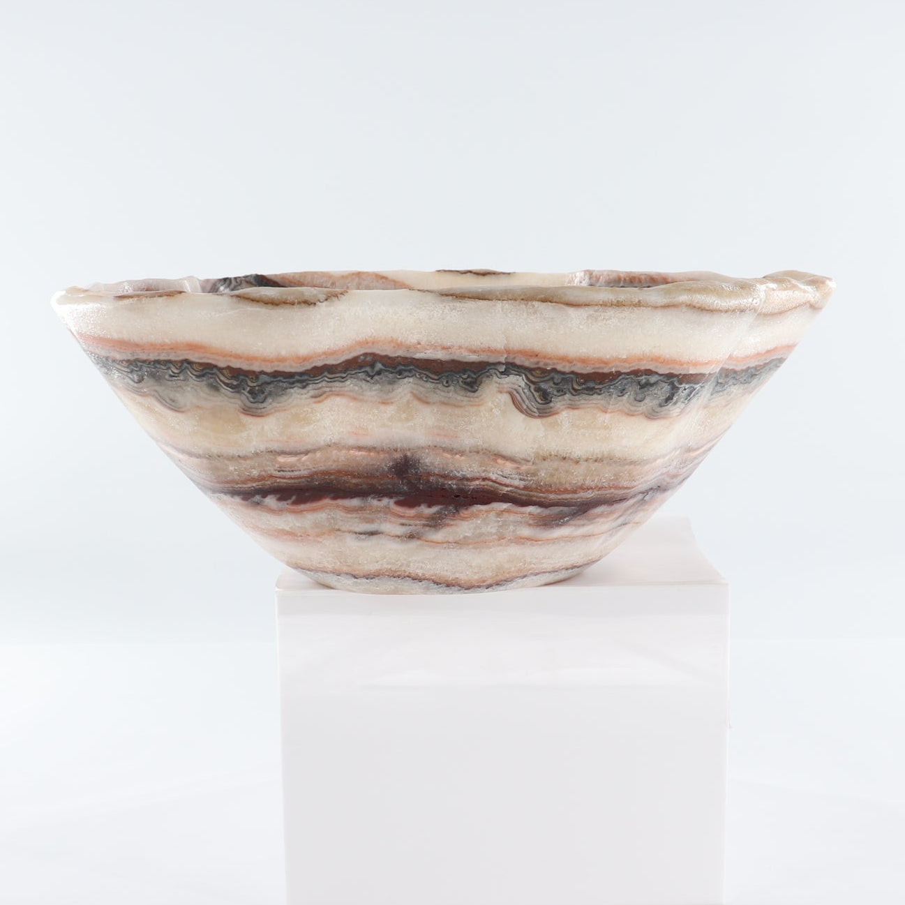 Mexican Onyx/Calcite Bowl 15"