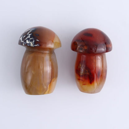 Carnelian Mushrooms Set of 9