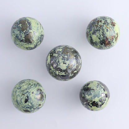 Serpentine Spheres Set of 5
