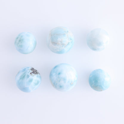 Larimar Spheres Set of 13 - Expert Wholesale and Supplier of Wholesale Crystals & Bulk Gemstones, ["Larimar","Spheres"]