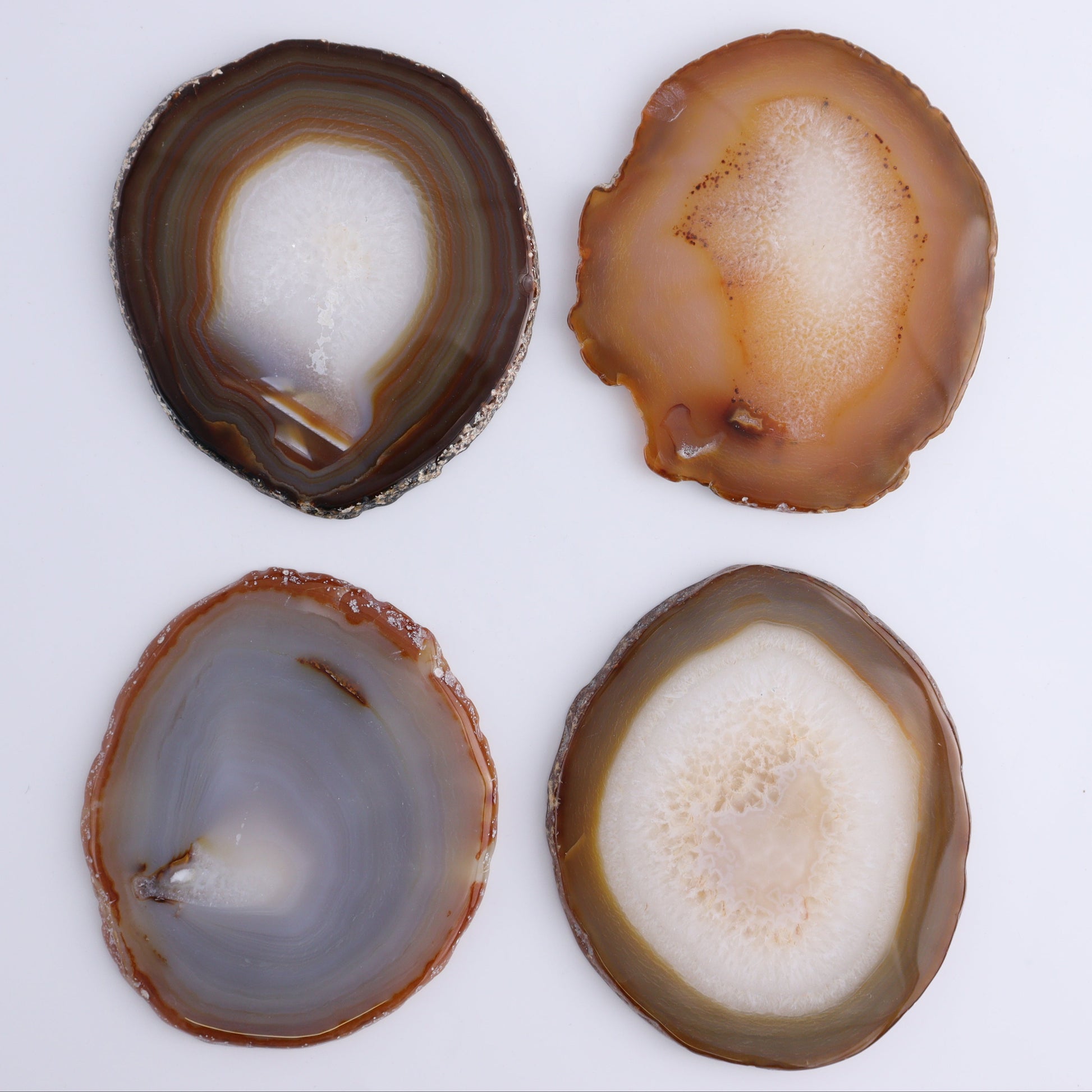 Agate Slices Set of 8 - Expert Wholesale and Supplier of Wholesale Crystals & Bulk Gemstones, ["Agate","Slices and Slabs"]