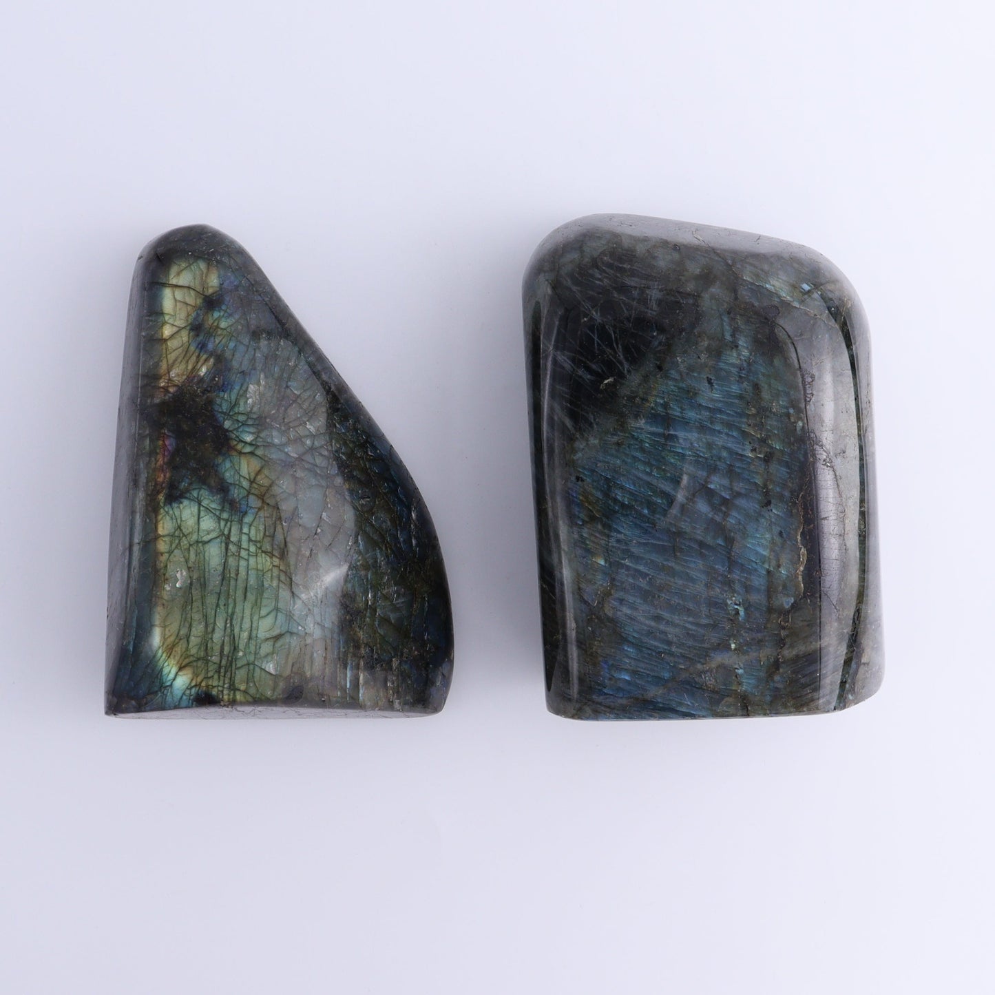 Labradorite Freeform Set of 2 - Expert Wholesale and Supplier of Wholesale Crystals & Bulk Gemstones, ["Freeforms","Labradorite","Madagascar"]