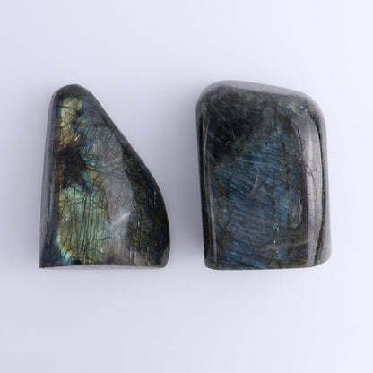 Labradorite Freeform Set of 2 - Expert Wholesale and Supplier of Wholesale Crystals & Bulk Gemstones, ["Freeforms","Labradorite","Madagascar"]