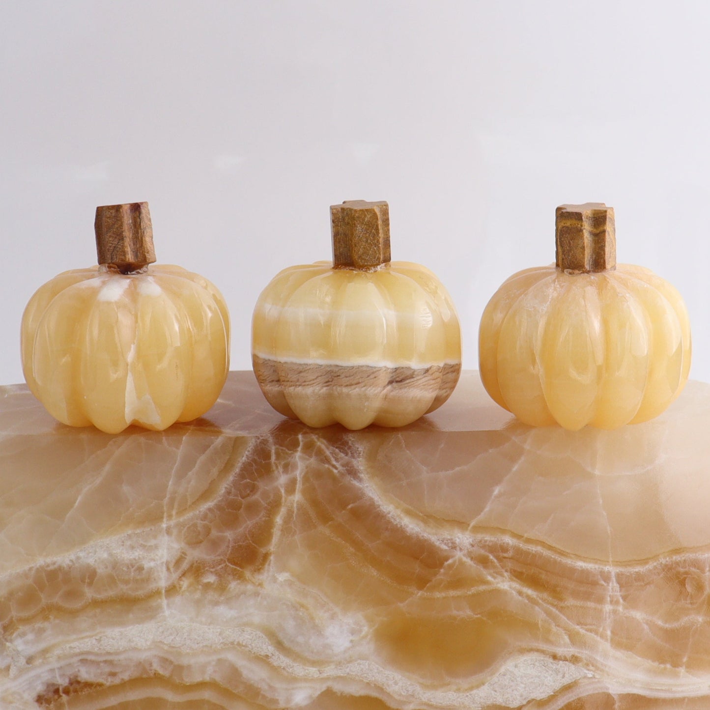 Orange Onyx Pumpkins Set of 6 - Expert Wholesale and Supplier of Wholesale Crystals & Bulk Gemstones, ["Catalog Onyx","Mexico","onyx","Pumpkin"]