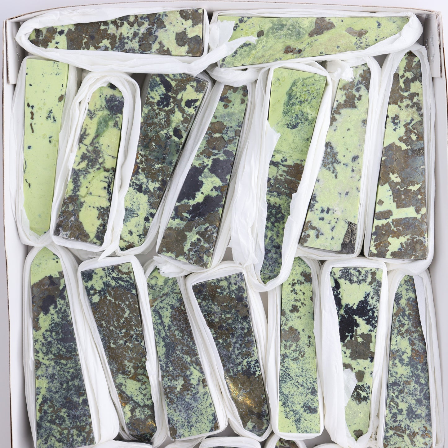 Serpentine Obelisk Set of 23 - Expert Wholesale and Supplier of Wholesale Crystals & Bulk Gemstones, ["Obelisk","Peru","serpentine"]