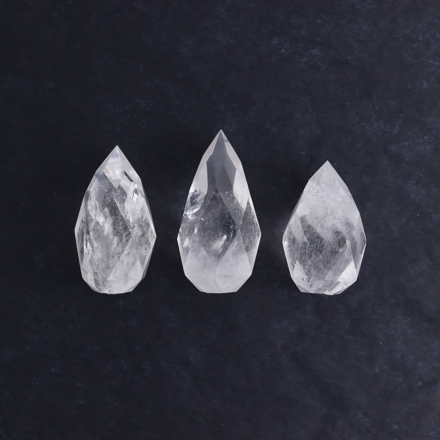 Imperfect Clear Quartz Face Polished Set of 6 - Expert Wholesale and Supplier of Wholesale Crystals & Bulk Gemstones, ["Brazil","Clear Quartz","Face Polished","Quartz"]