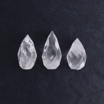 Imperfect Clear Quartz Face Polished Set of 6 - Expert Wholesale and Supplier of Wholesale Crystals & Bulk Gemstones, ["Brazil","Clear Quartz","Face Polished","Quartz"]