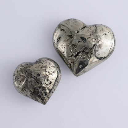 Pyrite Hearts Set of 12 - Expert Wholesale and Supplier of Wholesale Crystals & Bulk Gemstones, ["Hearts","Peru","Pyrite"]