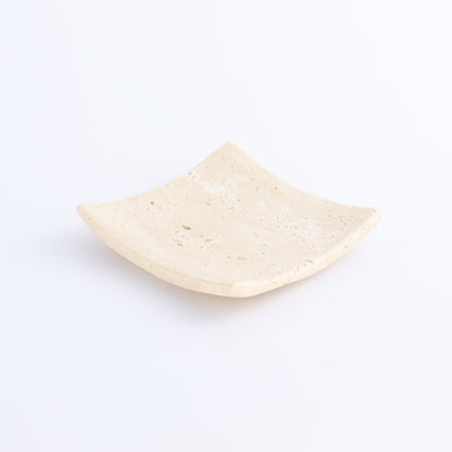 One Travertine Square Dish - Expert Wholesale and Supplier of Wholesale Crystals & Bulk Gemstones, ["Catalog Onyx","Decorative Dish","Mexico","Travertine"]