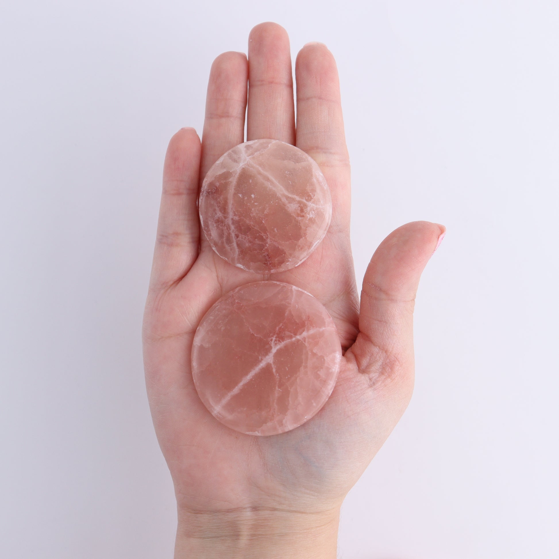 One Pink Peach Calcite Flat Stone - Expert Wholesale and Supplier of Wholesale Crystals & Bulk Gemstones, ["Calcite","Flat Stone","Pakistan","Pink Calcite","Pink Peach Calcite"]