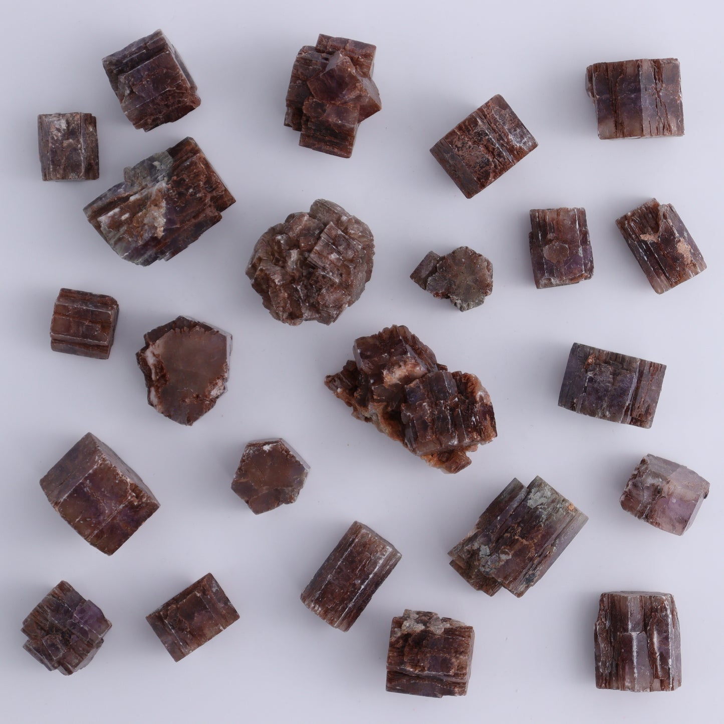 Purple Aragonite Set of 89 - Expert Wholesale and Supplier of Wholesale Crystals & Bulk Gemstones, ["aragonite","Purple Aragonite","Spain"]