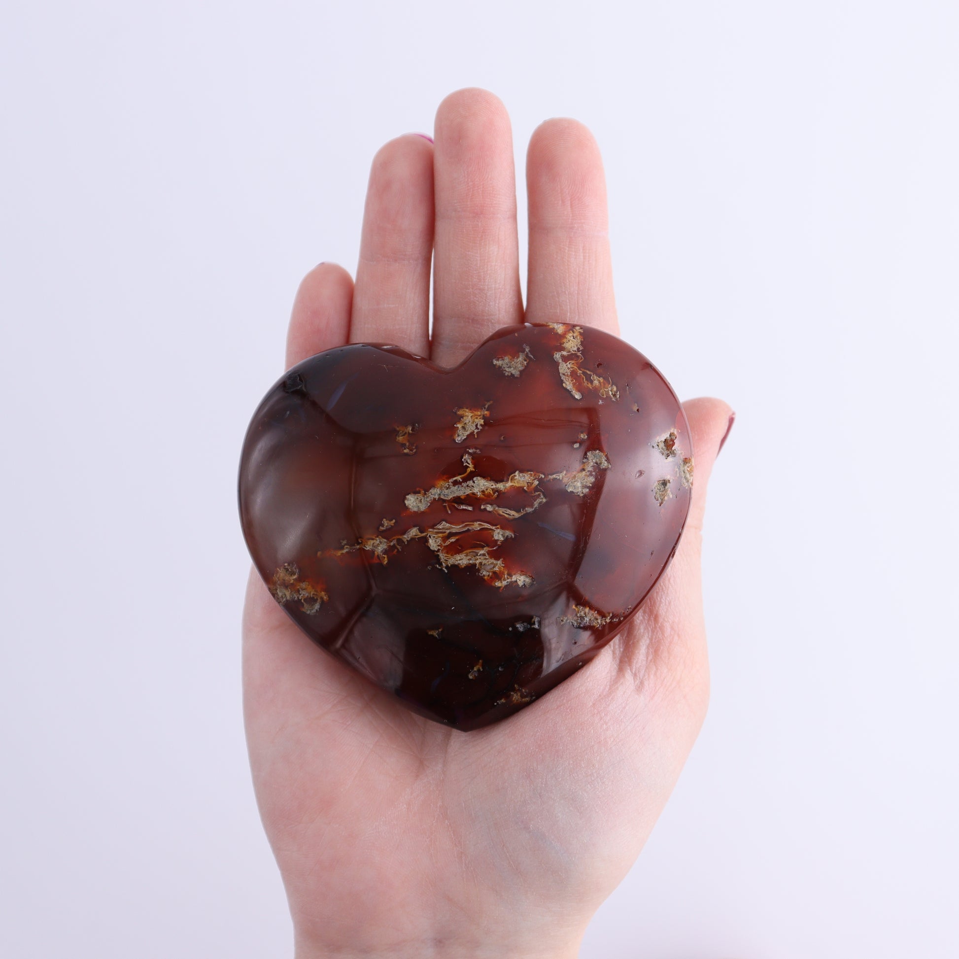 Carnelian Hearts Set of 6 - Expert Wholesale and Supplier of Wholesale Crystals & Bulk Gemstones, ["carnelian","Hearts","Madagascar"]