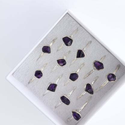 Amethyst Rings Set of 12