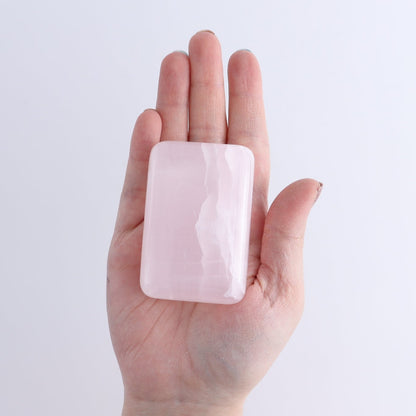 Pink Mangano Calcite Rectangles Set of 12