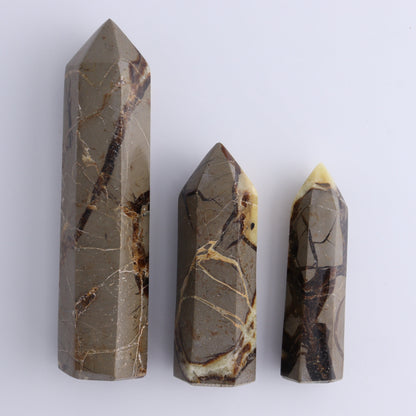 Septarian Towers Set of 9 - Expert Wholesale and Supplier of Wholesale Crystals & Bulk Gemstones, ["Madagascar","Septarian","Towers"]