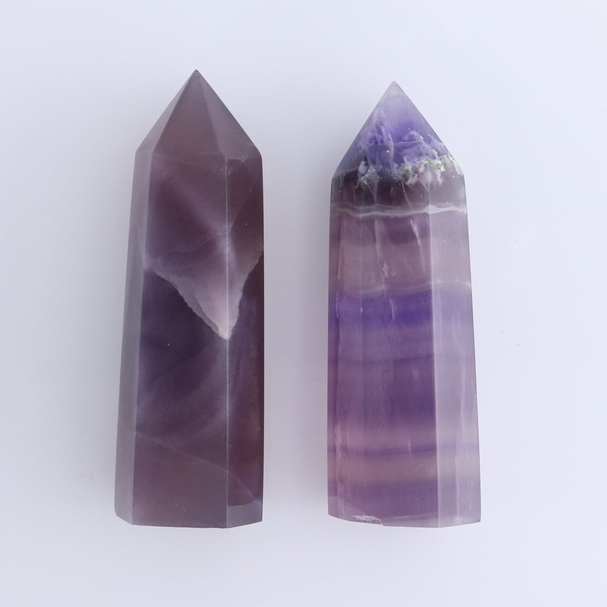 Lavender Fluorite Towers Set of 10