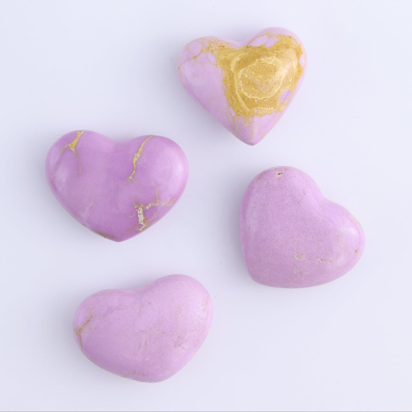 Phosphosiderite Hearts Set of 12 - Expert Wholesale and Supplier of Wholesale Crystals & Bulk Gemstones, ["Hearts","Phosphosiderite"]