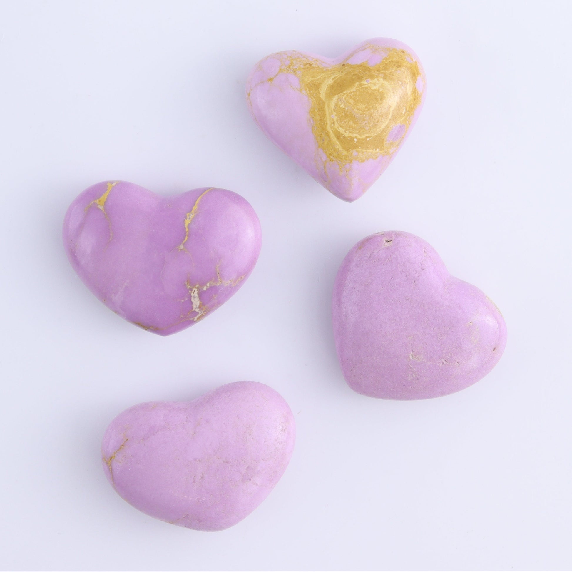 Phosphosiderite Hearts Set of 12 - Expert Wholesale and Supplier of Wholesale Crystals & Bulk Gemstones, ["Hearts","Phosphosiderite"]