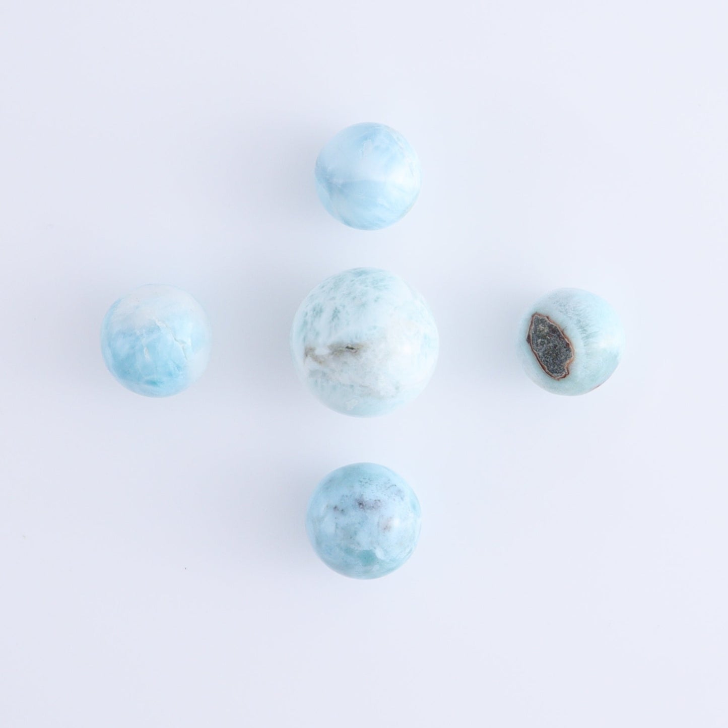Larmiar Spheres Set of 10 - Expert Wholesale and Supplier of Wholesale Crystals & Bulk Gemstones, ["Larimar","Spheres"]