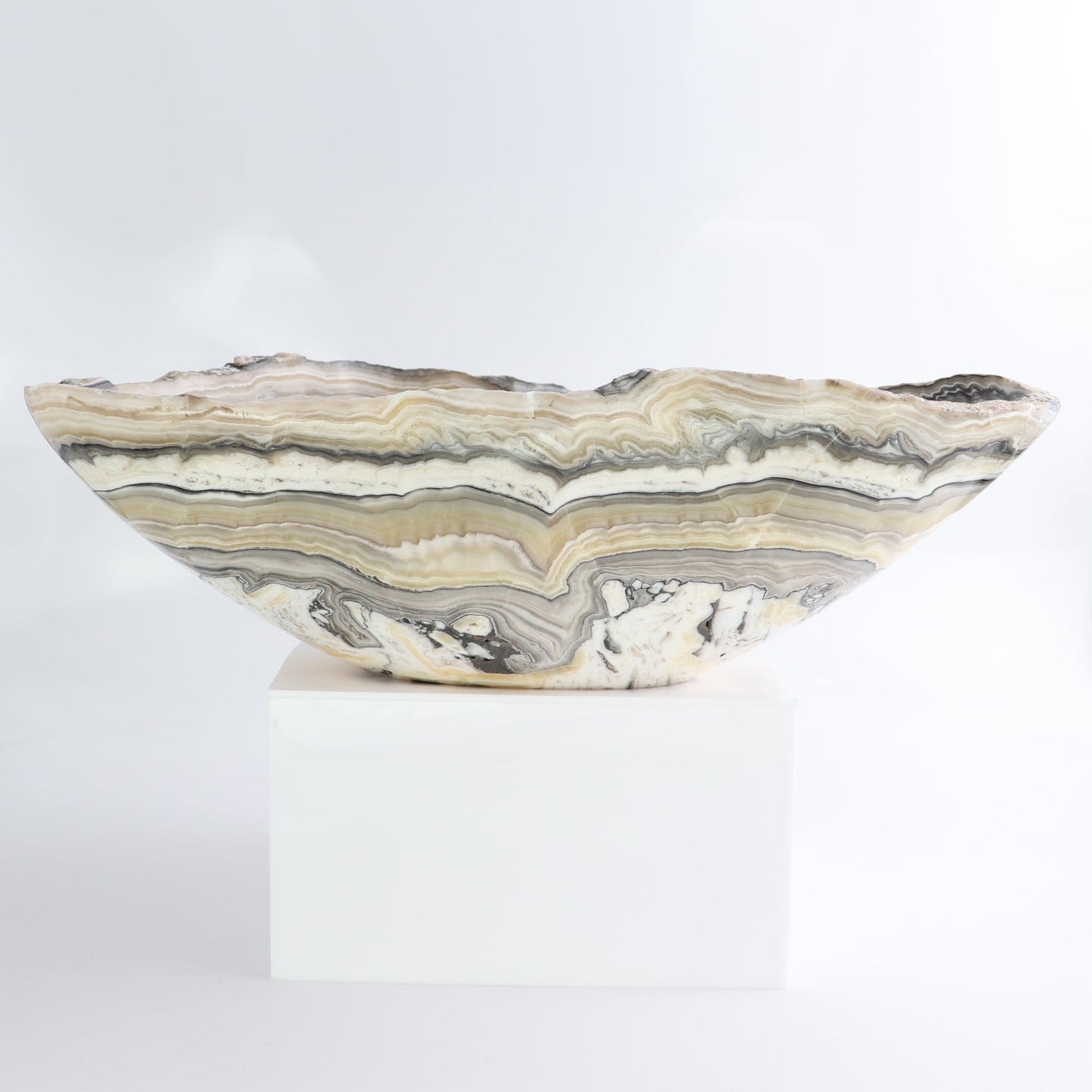 Mexican Onyx/Calcite Bowl 13"