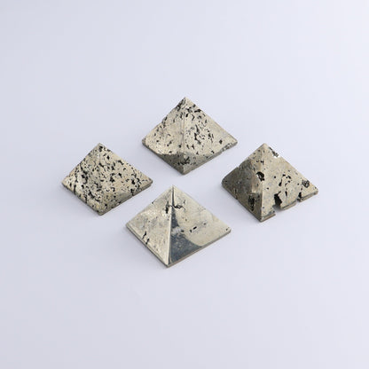 Pyrite Pyramids Set of 4 - Expert Wholesale and Supplier of Wholesale Crystals & Bulk Gemstones, ["Pyramids","Pyrite"]