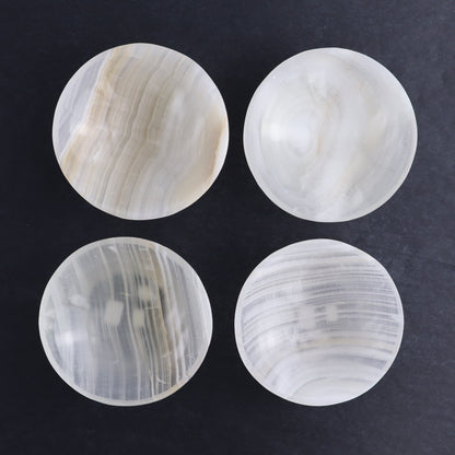 One Bowl (12 cm) Mexican Onyx/Calcite White Polished - Expert Wholesale and Supplier of Wholesale Crystals & Bulk Gemstones, ["bowl","Calcite","Catalog Onyx","Decorative Dish","Mexico","onyx"]