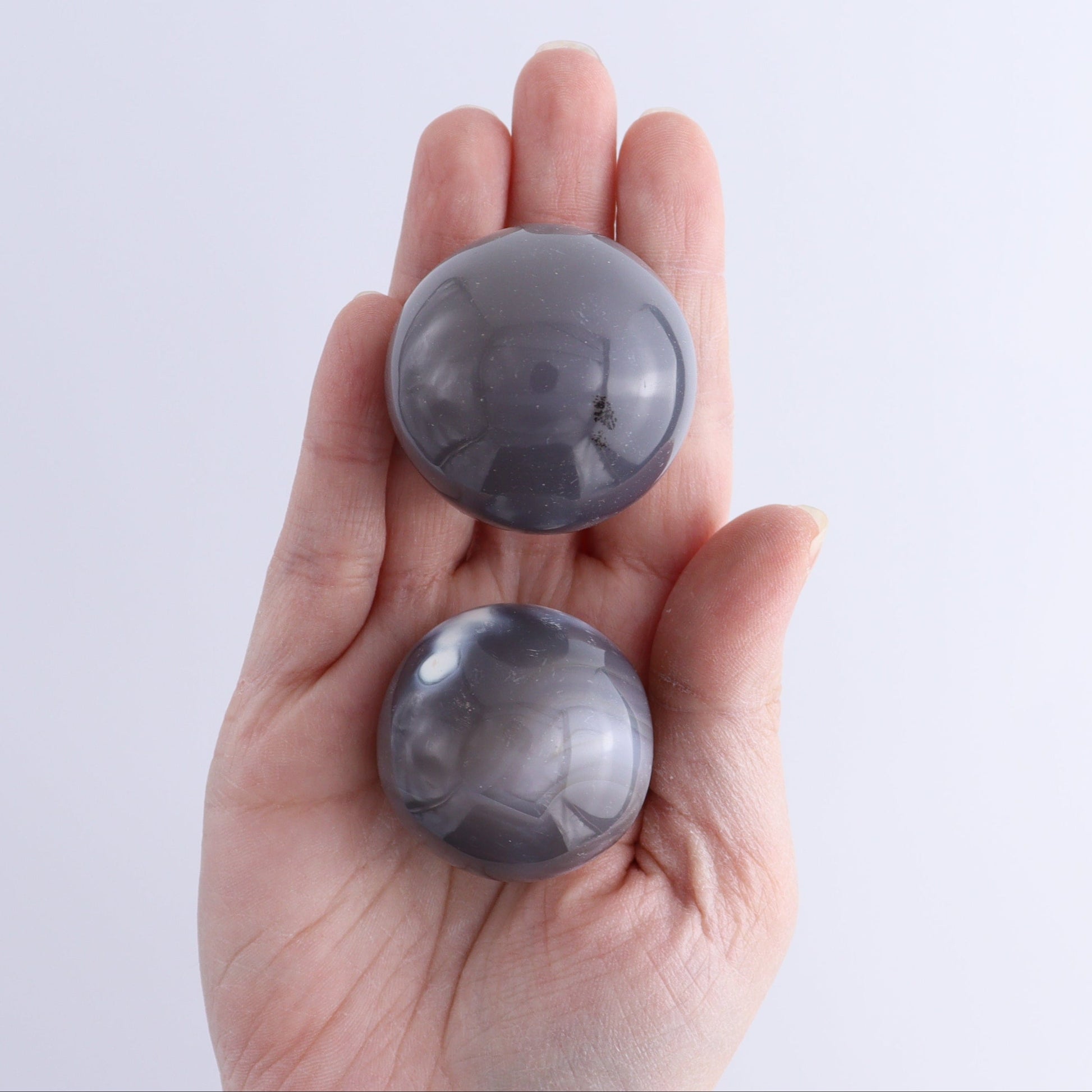 Orca Agate Spheres Set of 23 - Expert Wholesale and Supplier of Wholesale Crystals & Bulk Gemstones, ["Madagascar","Orca Agate","Spheres"]