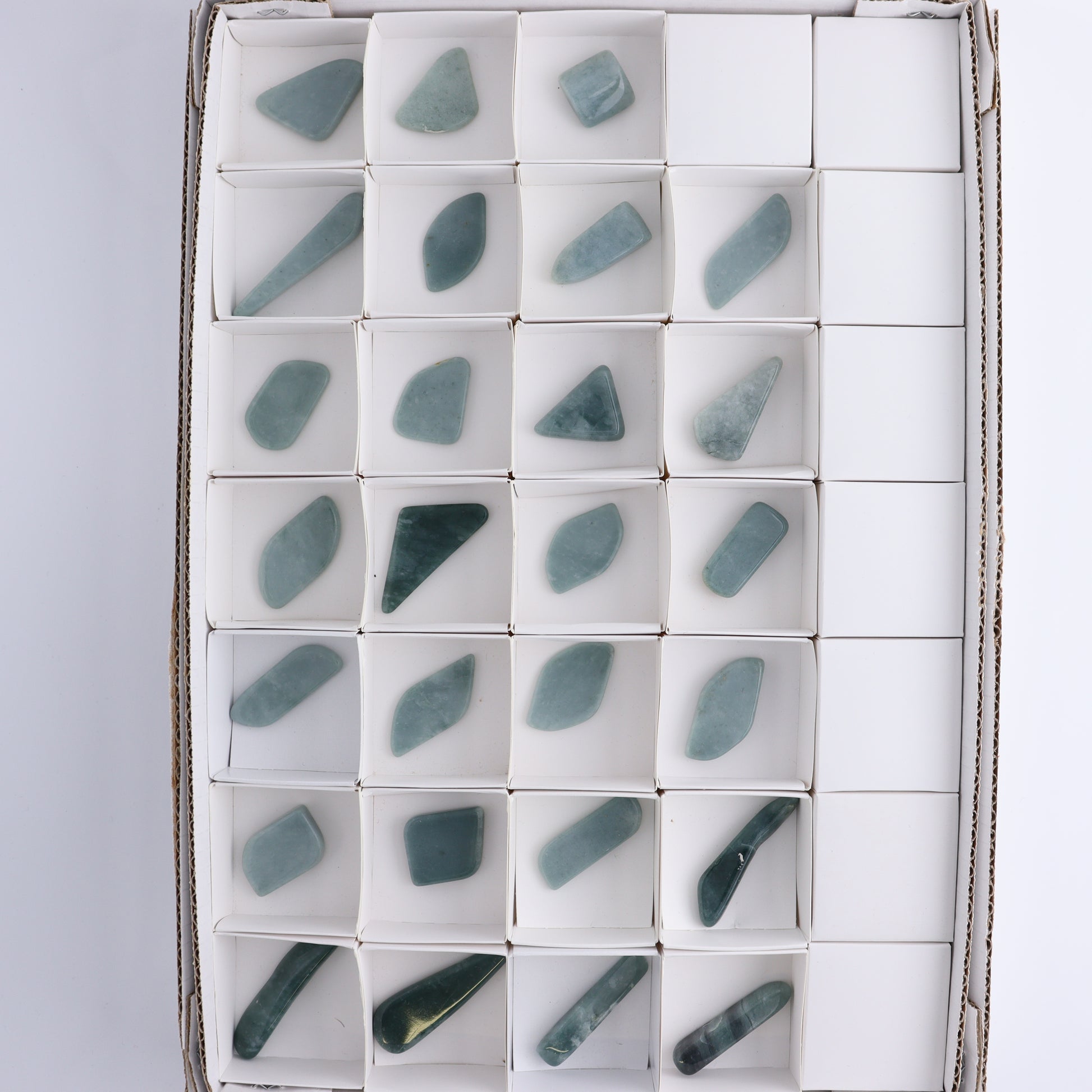 Jadeite Cabs Flats Set of 27 - Expert Wholesale and Supplier of Wholesale Crystals & Bulk Gemstones, ["Cabs","jadeite"]