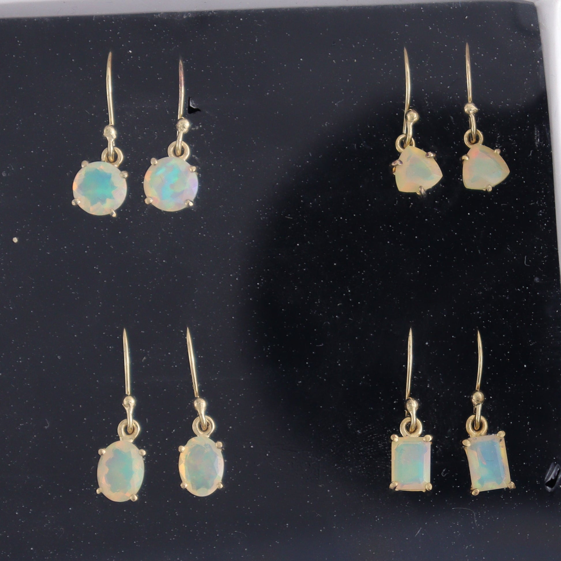 Ethiopian Opal Earrings Pairs of 9 - Expert Wholesale and Supplier of Wholesale Crystals & Bulk Gemstones, ["close_30","earrings","ethiopian opal","India","sterling silver"]