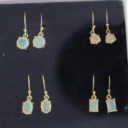 Ethiopian Opal Earrings Pairs of 9 - Expert Wholesale and Supplier of Wholesale Crystals & Bulk Gemstones, ["close_30","earrings","ethiopian opal","India","sterling silver"]