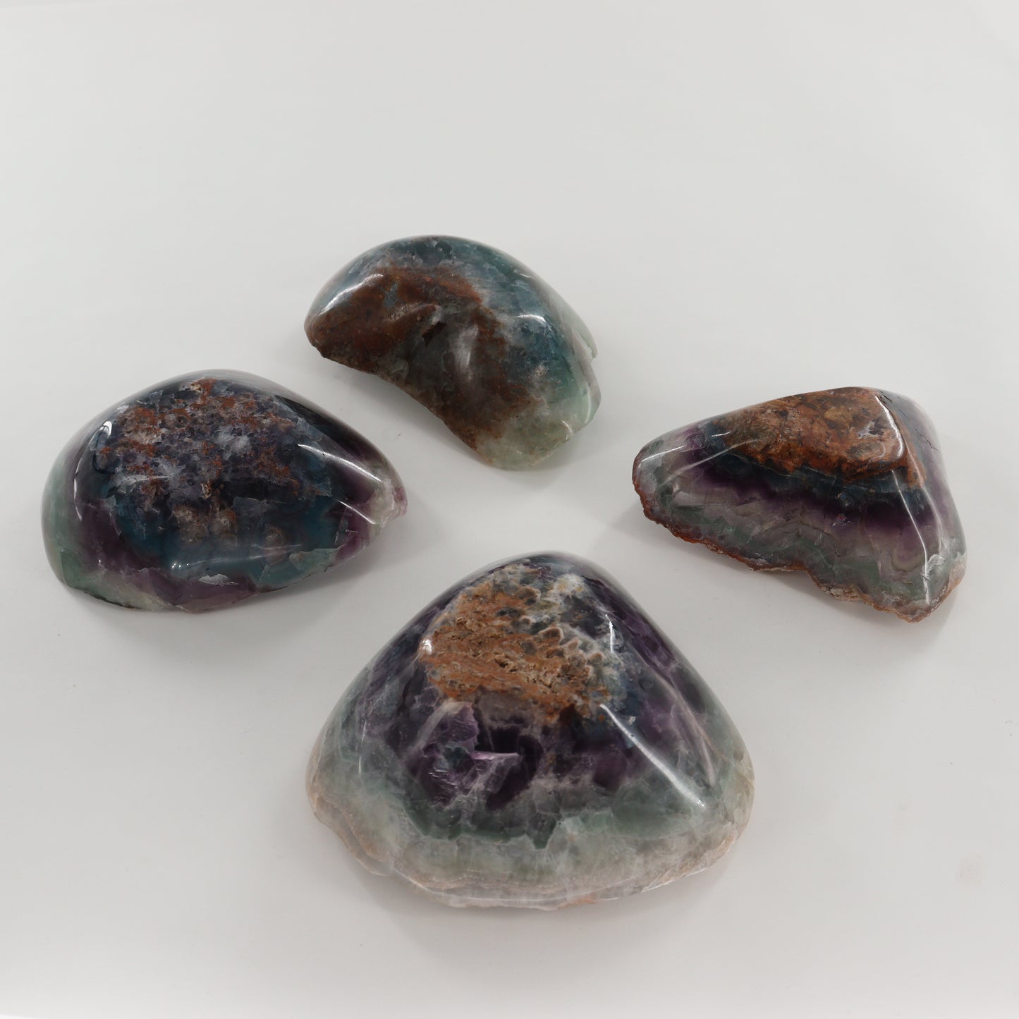 Fluorite Bowls Set of 4 - Expert Wholesale and Supplier of Wholesale Crystals & Bulk Gemstones, ["Bowls","Fluorite","Mexico"]