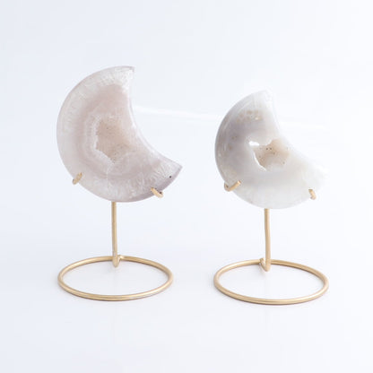 Agate Moons with Stand Set of 5 - Expert Wholesale and Supplier of Wholesale Crystals & Bulk Gemstones, ["Agate","Brazil","moons"]