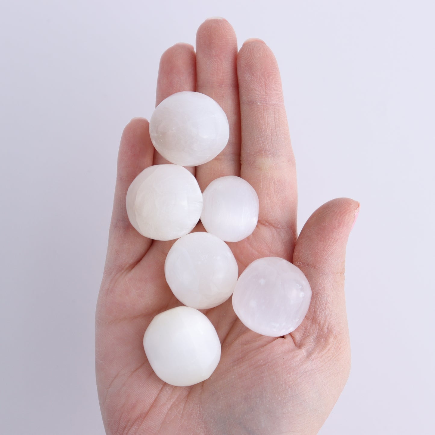 Selenite Tumbles 1 kg Set - Expert Wholesale and Supplier of Wholesale Crystals & Bulk Gemstones, ["Morocco","selenite","tumbles"]