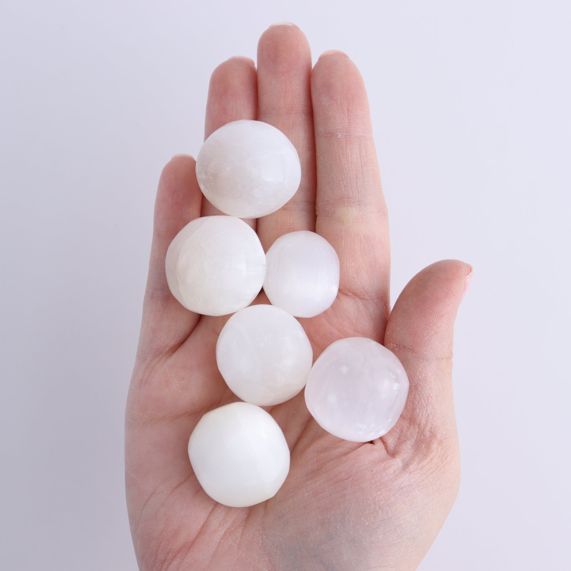 Selenite Tumbles 1 kg Set - Expert Wholesale and Supplier of Wholesale Crystals & Bulk Gemstones, ["Morocco","selenite","tumbles"]