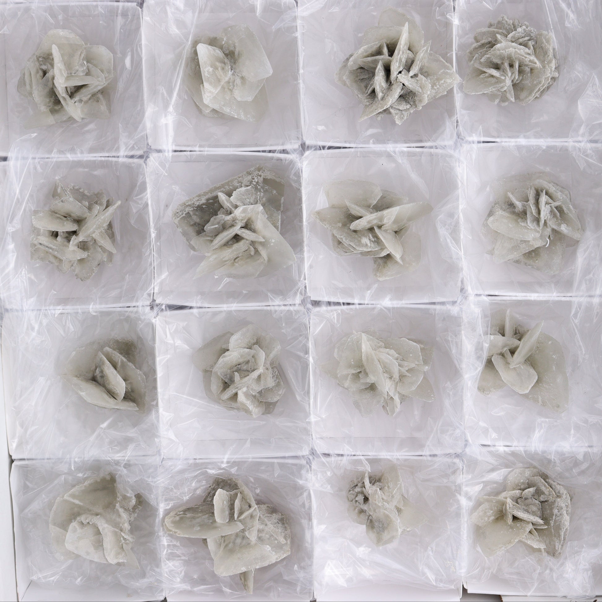 Selenite Clusters Set of 24 - Expert Wholesale and Supplier of Wholesale Crystals & Bulk Gemstones, ["Clusters","selenite"]
