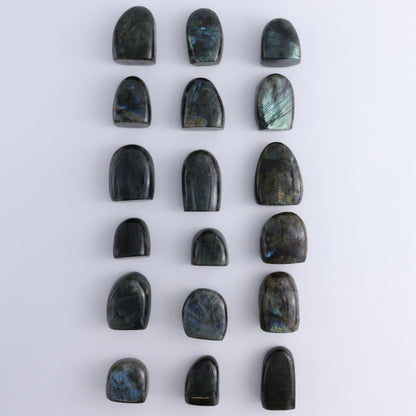Labradorite Freeform Set of 18 - Expert Wholesale and Supplier of Wholesale Crystals & Bulk Gemstones, ["Freeforms","Labradorite","Madagascar"]