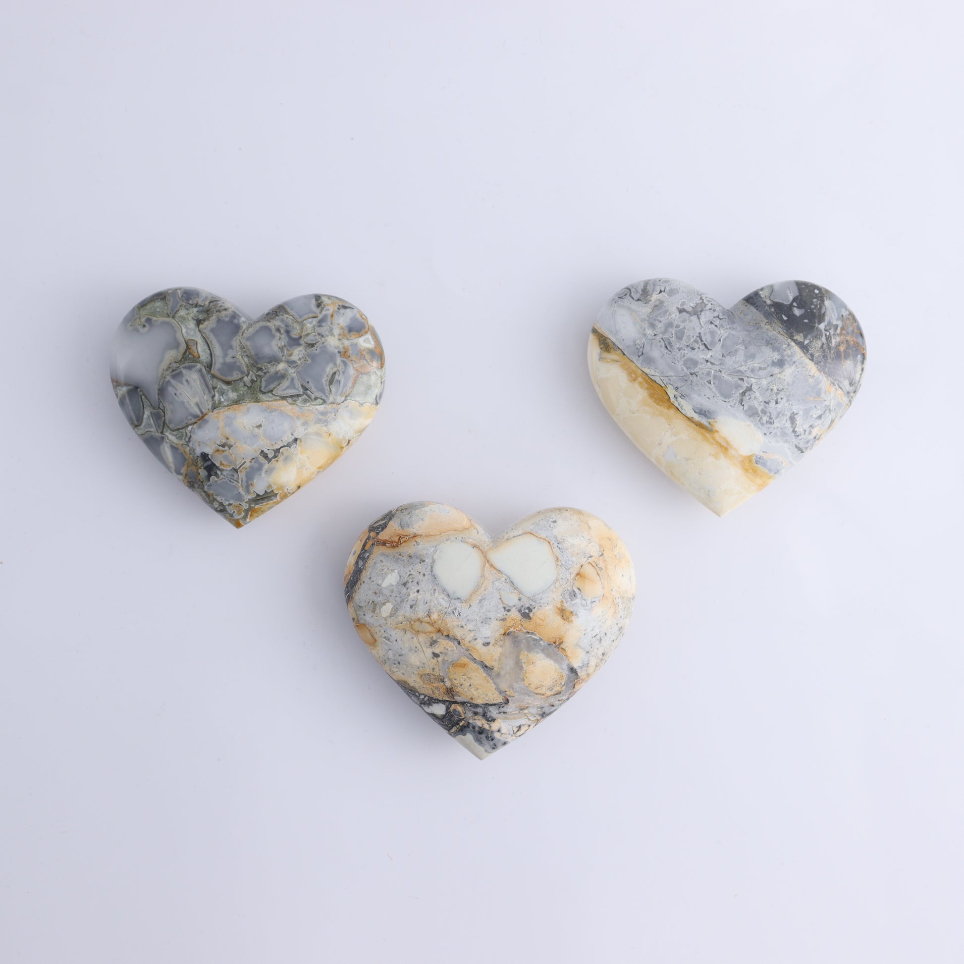Maligano Jasper Mixed Set of 6 - Expert Wholesale and Supplier of Wholesale Crystals & Bulk Gemstones, ["Freeforms","Hearts","Indonesia","Maligno Jasper"]