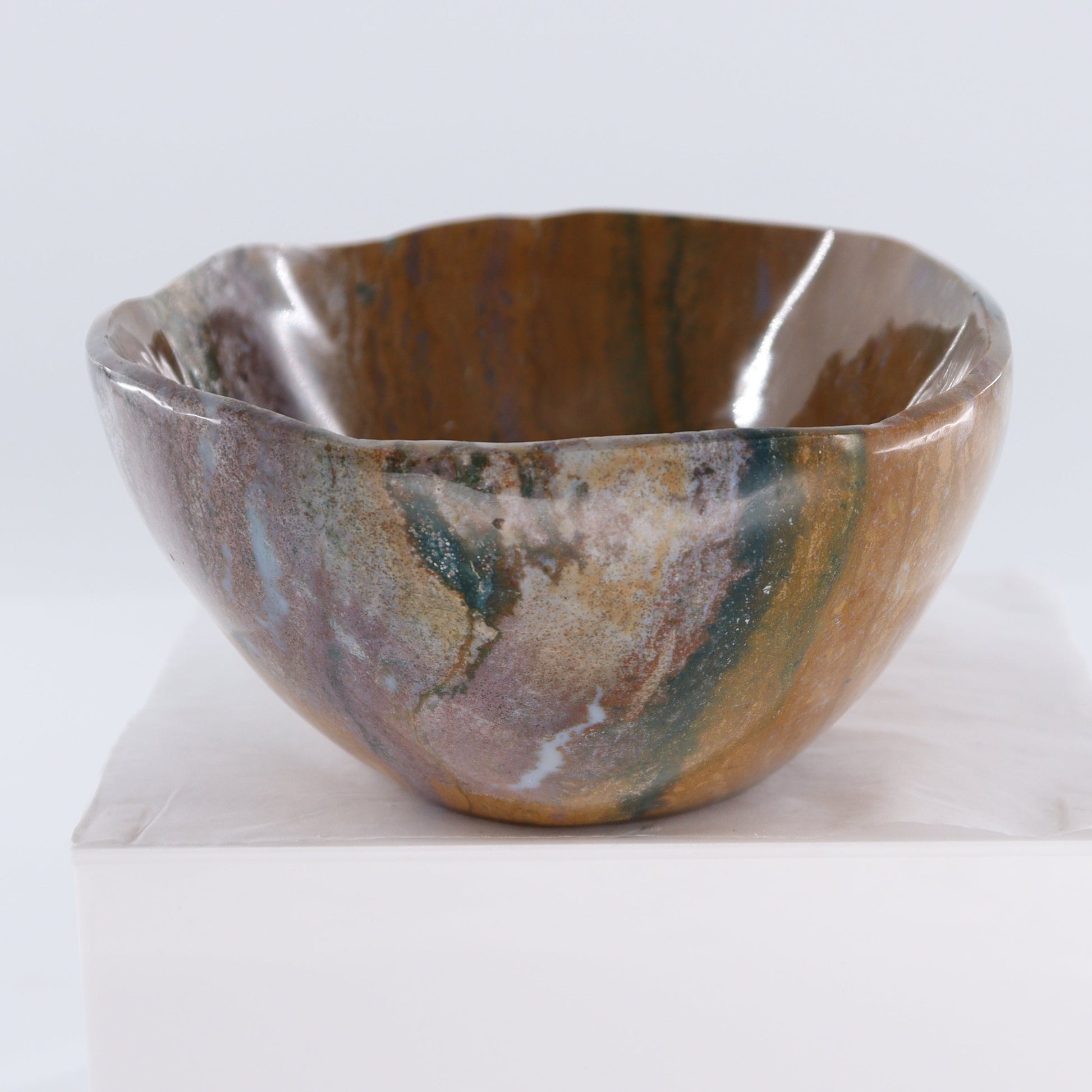 Ocean Jasper Bowl - Expert Wholesale and Supplier of Wholesale Crystals & Bulk Gemstones, ["Bowls","Ocean Jasper"]