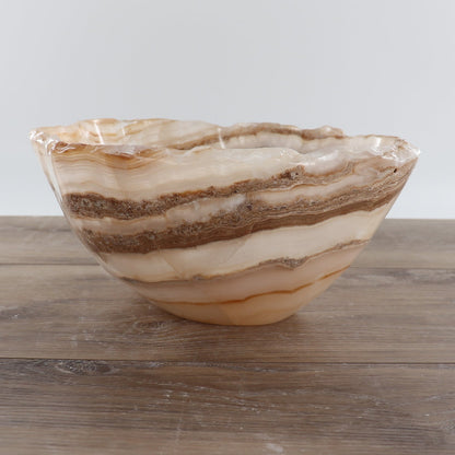 Mexican Onyx/Calcite Bowl 12"