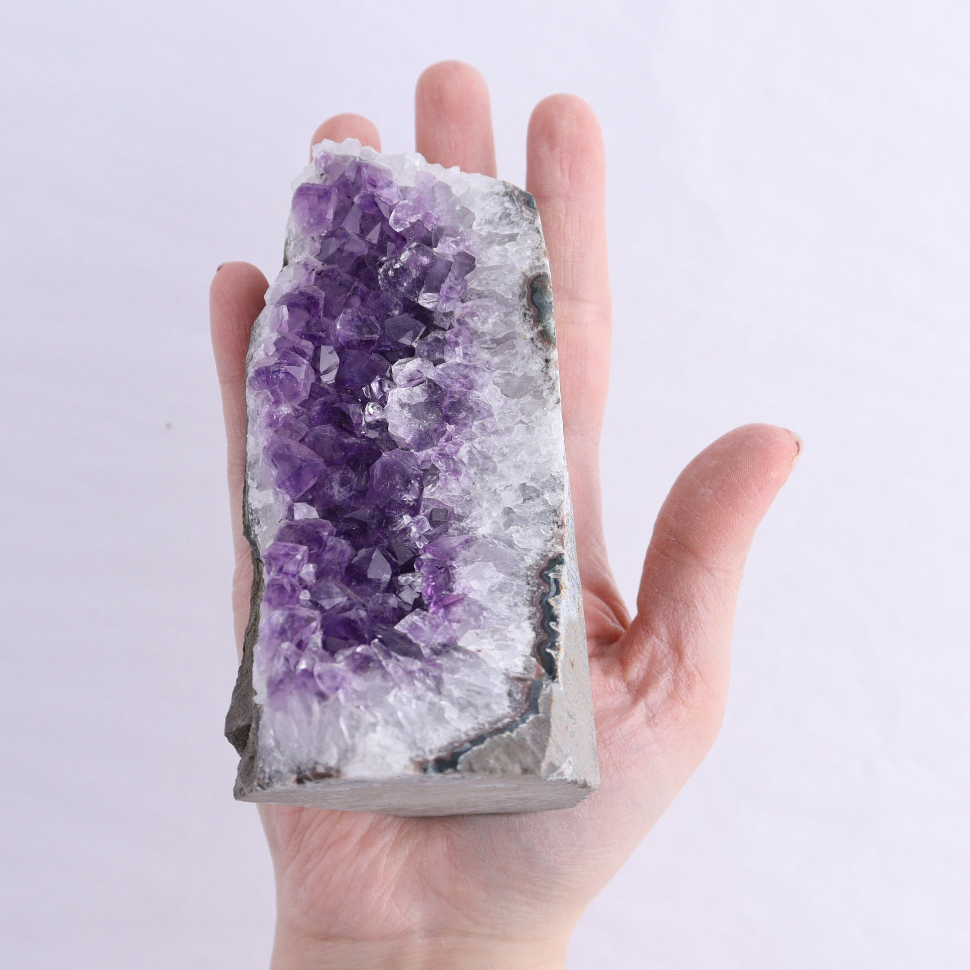 Uruguay Amethyst Cut Base Set of 8 - Expert Wholesale and Supplier of Wholesale Crystals & Bulk Gemstones, ["Amethyst","Cut Base","Uruguay"]