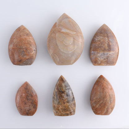 Peach Moonstone Freeform Set of 6 | Mi Esperanza Minerals | Supplier of Crystals and Onyx
