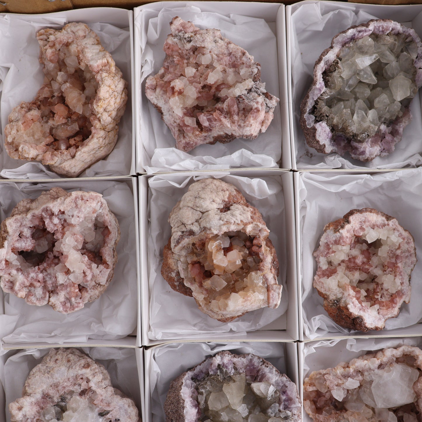 Pink Amethyst Set of 12 - Expert Wholesale and Supplier of Wholesale Crystals & Bulk Gemstones, ["Amethyst","Pink Amethyst"]