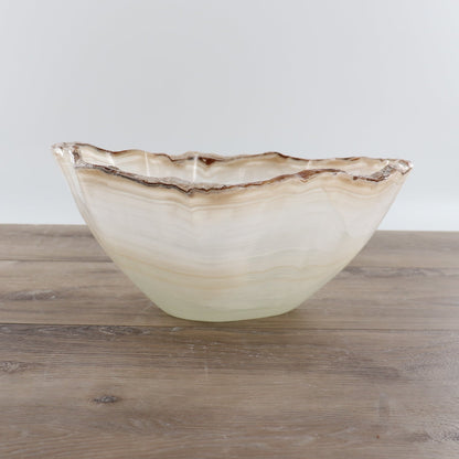Mexican Onyx/Calcite Bowl 12"